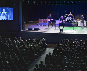 Martin "LE series" monitor wedges, and Martin "Blackline H3+" side fills powered by Lab Gruppen "FP+" amplification provide  performers on stage with monitoring audio.